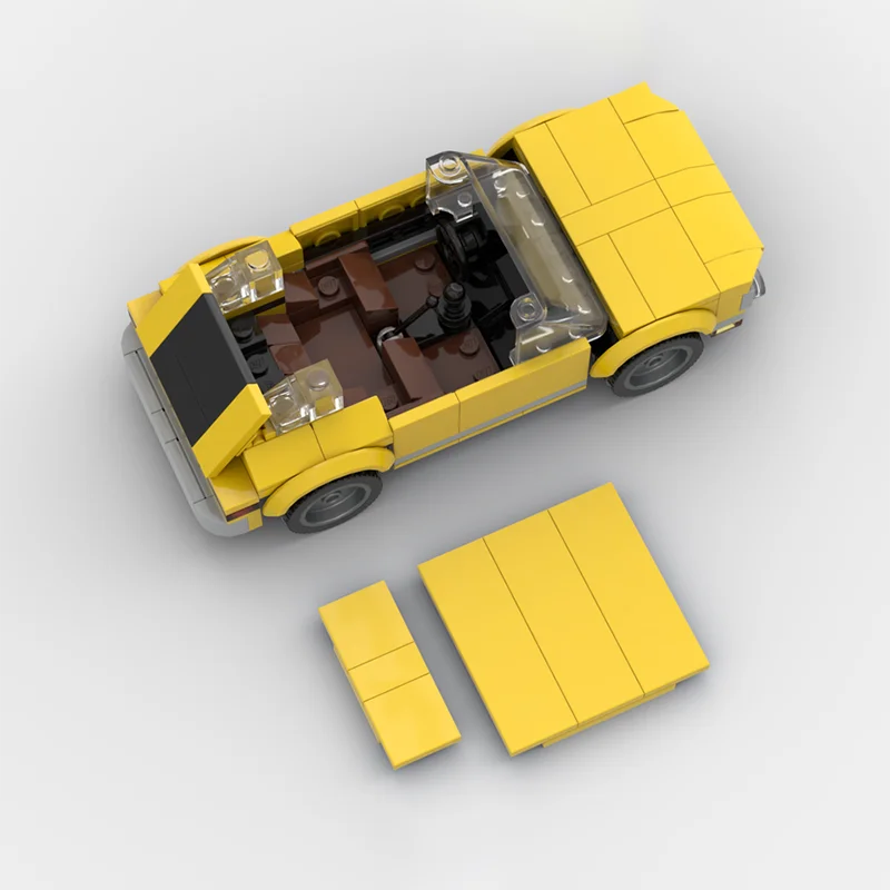 222pcs MOC Volkswagen Brasília City Champions Model Building blocks Construction idea Christmas gifts Education toys Brick Kids