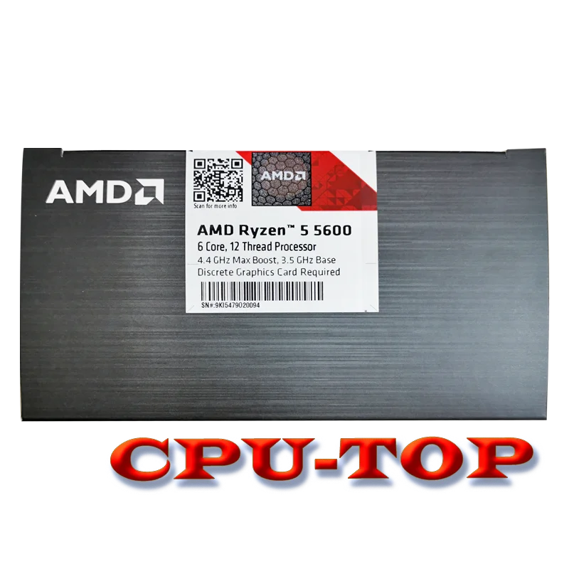 جديد AMD Ryzen 5 5600 R5 5600 3.5 GHz ستة النواة 12 موضوع معالج وحدة المعالجة المركزية 7NM 65 واط L3 = 32 متر 100-000000927 المقبس AM4 مع مروحة #2