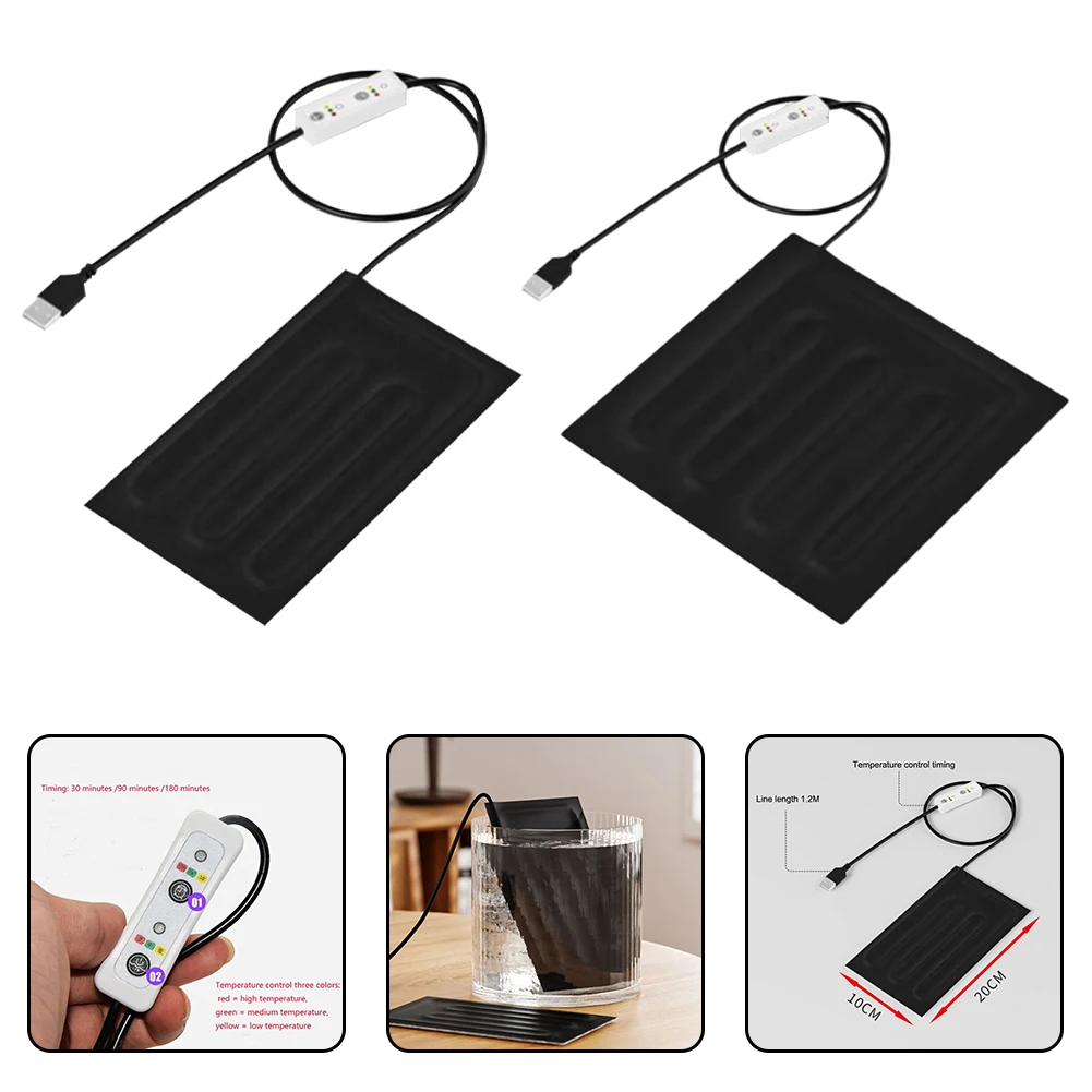 สัตว์เลี้ยงในร่ม Comfort แผ่นทําความร้อนไฟฟ้าปรับอุณหภูมิ Pad เครื่องใช้ไฟฟ้า 10*20 ซม. ฉนวนกันความร้อนประหยัดพลังงาน