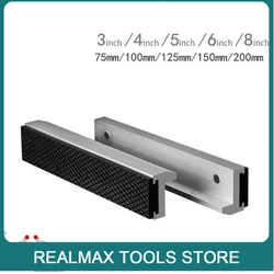 Vise Magnetic Protective Cover 3/4/5/6/8'' Universal Soft Vice Jaws Pads Covers Aluminium Alloy+Rubber For Any Metal Vise