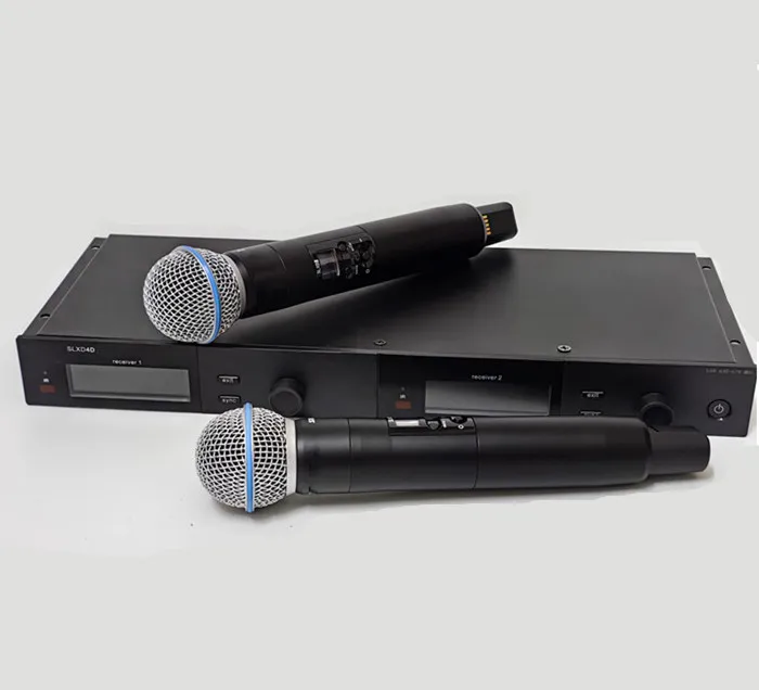 

TKG 570-820mhz SLXD4D outdoor concert sound system dual-channel uhf wireless true diversity microphone Cordless microphone MIC