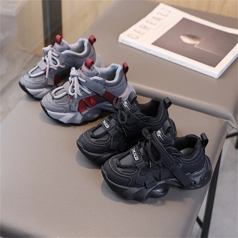 Children Shoes 2025 New Autumn Kids Sport Shoes Soft Sole Breathable Outdoor Tennis Non-slip Fashion Toddler Boys Sneakers