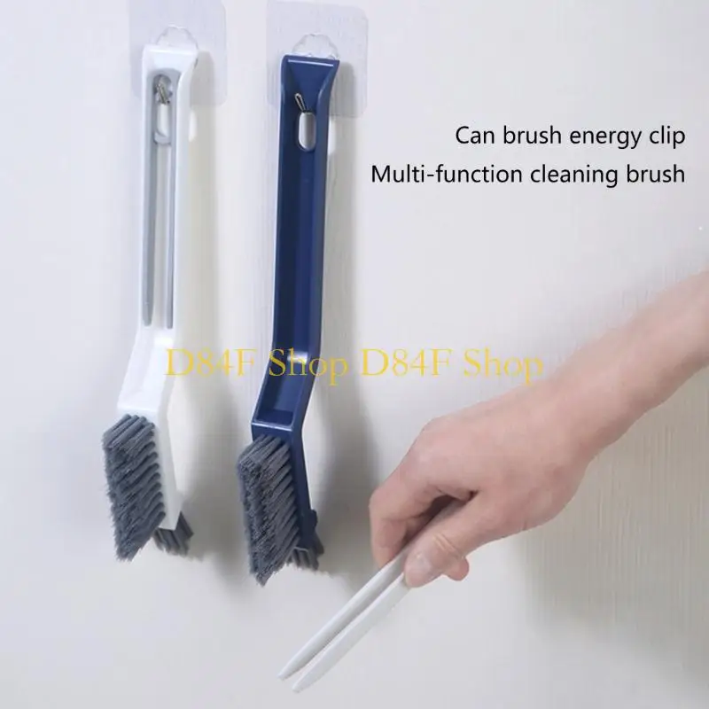D84F 2pcs Effective Cleaning Brush Gaps Brushes for Bathroom Floor Maintenance Tools