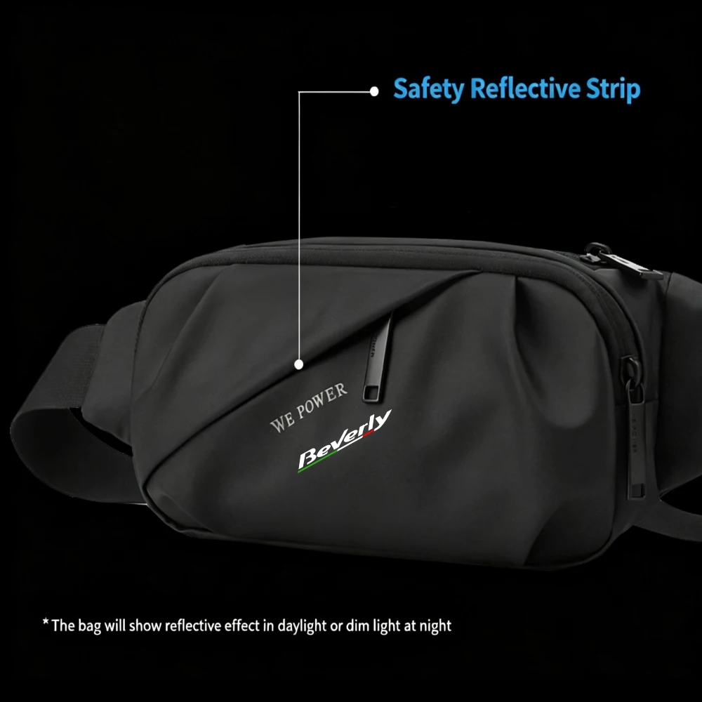 For Piaggio Beverly 125-400, BV250, Tourer 250/300 ,Motorcycle Crossbody Bag, Adjustable Multi-Functional Waist/Chest/Sling Pack