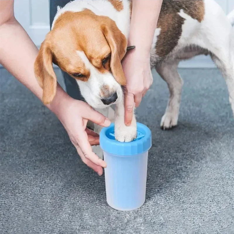 Automatic Pet Foot Wash Cup, Paw Cleaning, Free Scrub, Artifact, Cat and Puppy, 1Pc