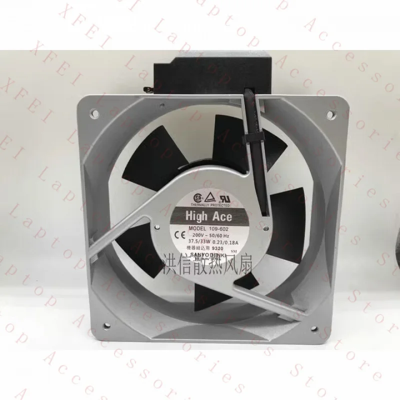 

C 1 pcs FOR Sanyo fan 109-602 AC200V 37.5/33W 16050 16cm Aluminum frame cooling fan
