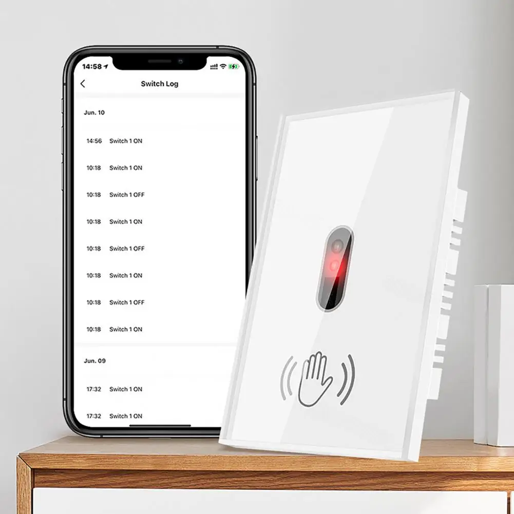 Công Tắc Thông Minh Hữu Ích Kép Không Dây Chế Độ Cảm Ứng Đèn LED Cảm Biến Ánh Sáng Công Tắc Cho Gia Đình