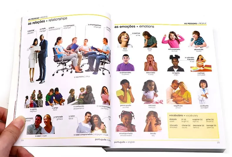 DK  Portuguese English Bilingual Visual Dictionary Bilingual Contrastive Graphical Dictionary Book