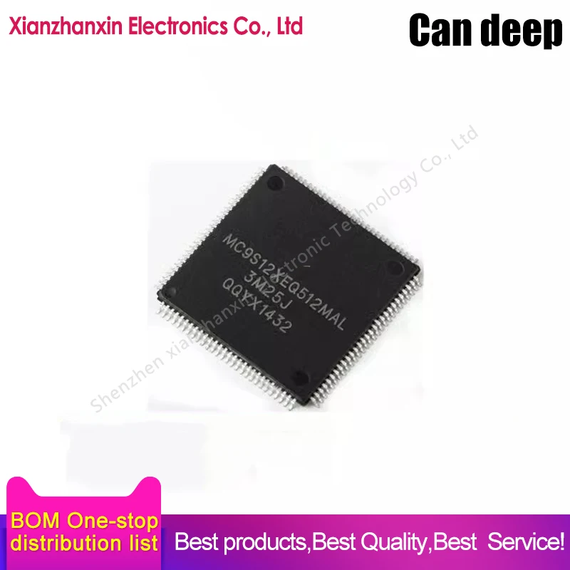 1PCS/LOT  MC9S12XEQ512MAL MC9S12XEQ512 QFP112 Microcontroller chip IC in stock