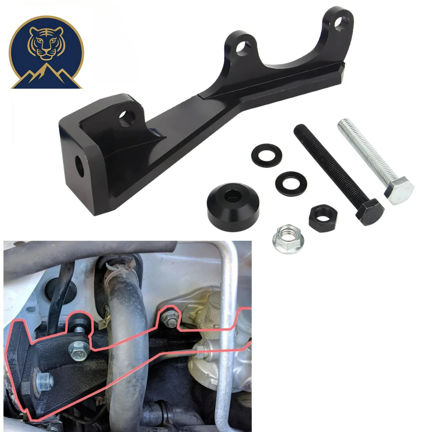 Cinta mestre de embreagem de alumínio anodizado - peça de suporte principal de venda quente para Subaru Impreza WRX STI 2008-2014