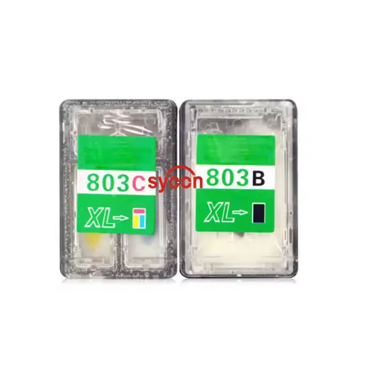 

Новый цветной и черный пустой съедобный картридж 805 803 для струйного принтера Hp для принтера для торта, шоколада, кофе и пищевых продуктов