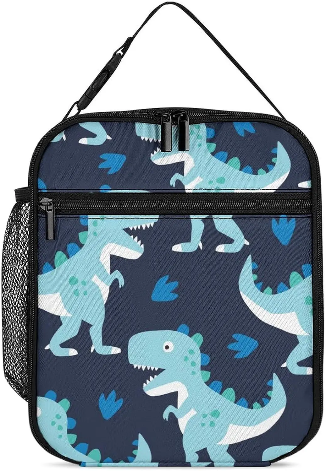 

Lunch Box Lunch Bag for Men Women Blue Dinosaur Funny Reusable Lunch Bags Insulated Lunchbag Lunchbox Cooler