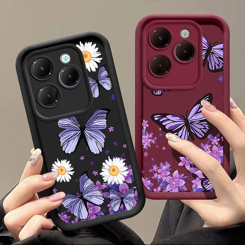 H ot 40 Butterfly New Sky Eye Phone Case For Infinix Hot 40 30 30Play 11Play 12 20Play 12i 20S 30i ITEL S23 A18S A70 P55 Cover