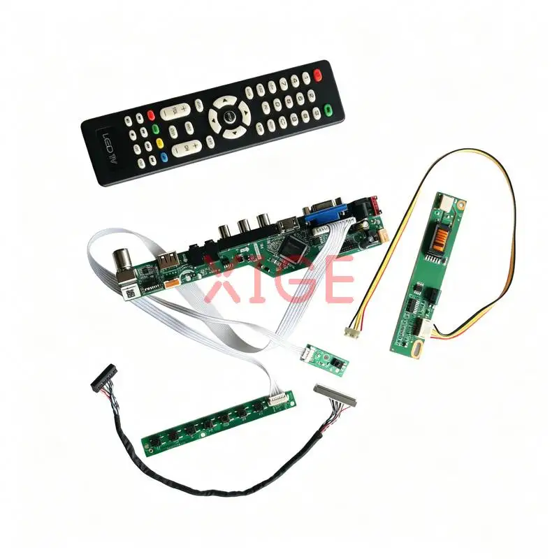 

Matrix Controller Drive Board Fit LP171WE3 LP171WE2 LP171W02 LTN170P1 LVDS 30-Pin 1680x1050 HDMI+VGA+AV+USB 1680*1050 1-CCFL Kit