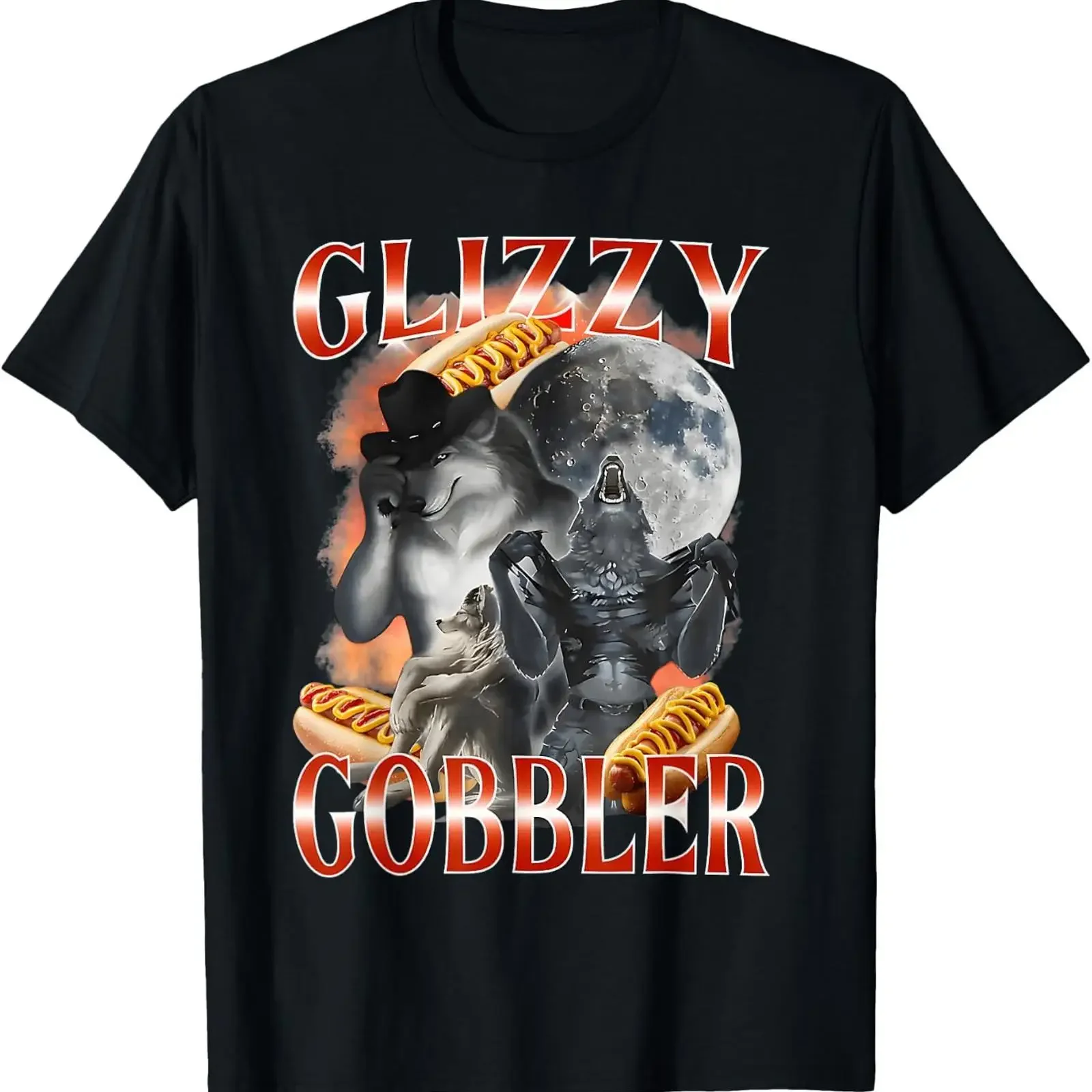 Funny Glizzy Gobbler Meme Hilarious Hot Dog Lovers T Shirt vintage Washed Stylish designer clothes fashion