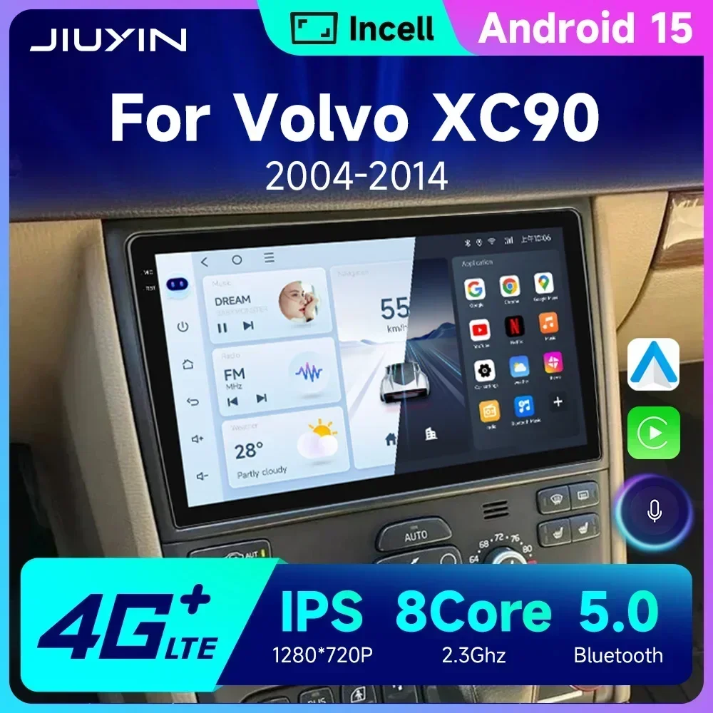 Android Car Radio For Volvo XC90 2004-2014 Multimedia Video Player Navigation Stereo GPS Octa Core 2 Din Rear Camera WiFi 5G