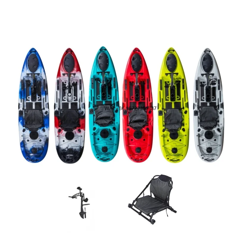 중국산 10피트(3.16미터) 낚시용 페달 카약 (1인용, 호수, 강, 바다에서 사용 가능, 문전 배송 가능)