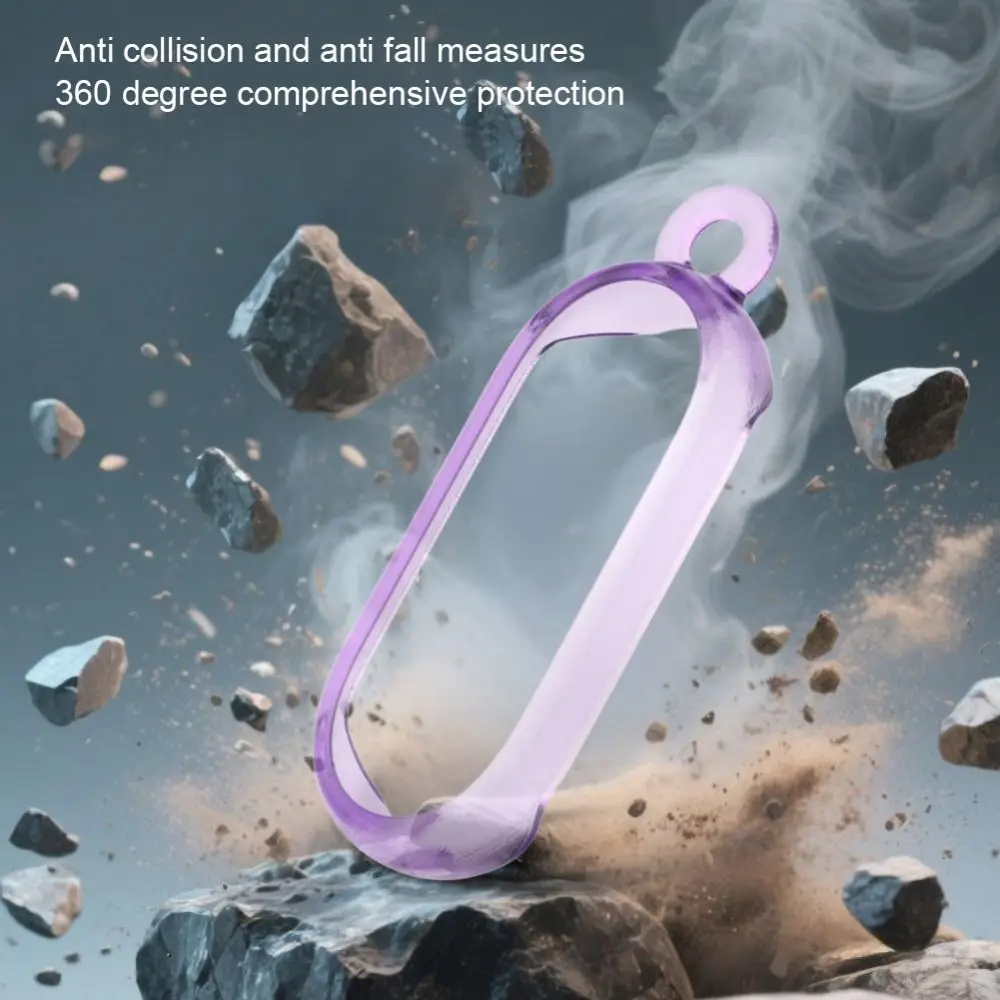 Anti-fall Voice Recorder Storage Cover with Carabiner Anti-scratch Carrying Protector Case Ultra Thin for PLAUD NotePin AI