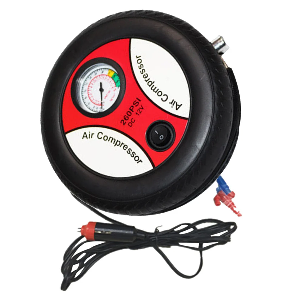 

260psi Dc 12V Car Air Compressor Portable Tire Inflator Fast Visible Scale Pump for Compressor Tire Inflator