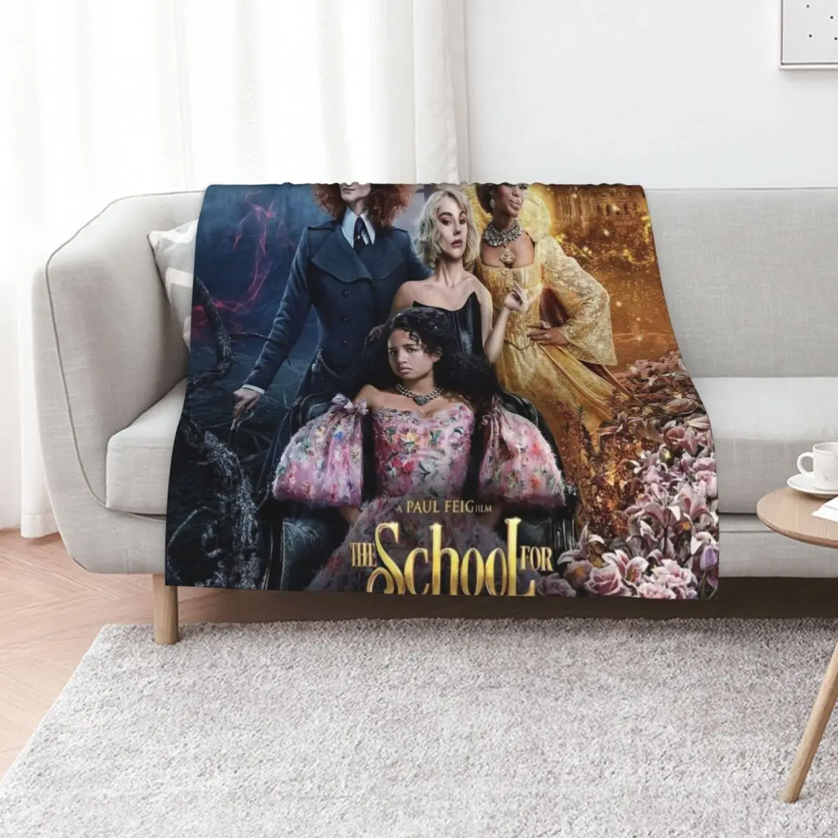 

The School for Good and Evil Throw Blanket Lightweight Cozy Blanket for Bed Sofa