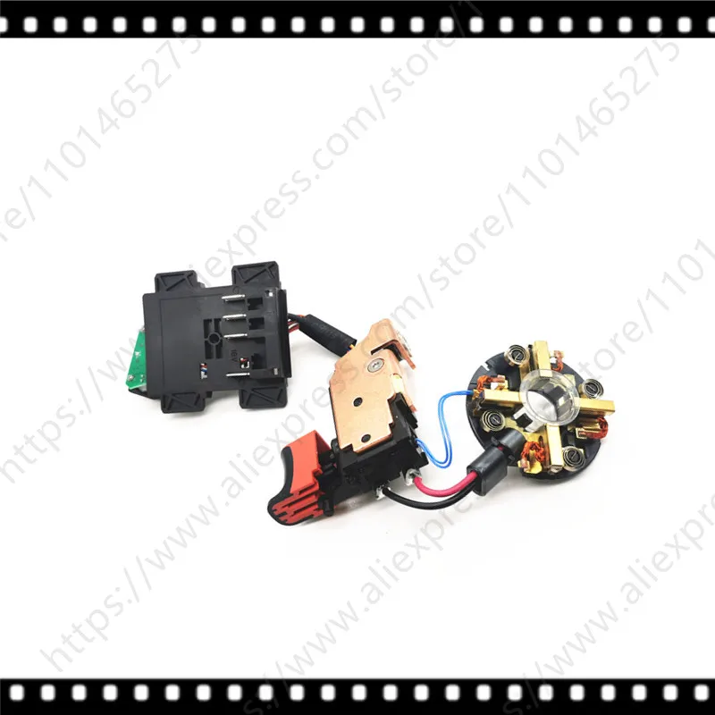 Switch complete with brush holder for Metabo BS18LTXImpuls BS18LTXQuick BS18LTX-X3Quick SB18LTXImpuls SB18LTXQuick 316053840