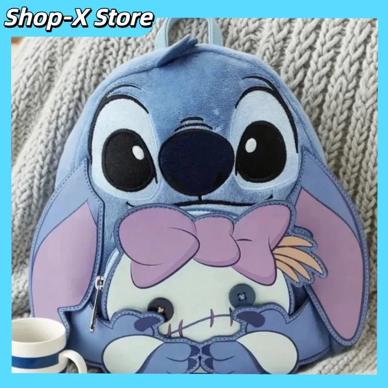 

Loungefly Lilo & Stitch Plush Backpack Cute Cartoon Style Daily Use Bag Birthday Gift For Kids