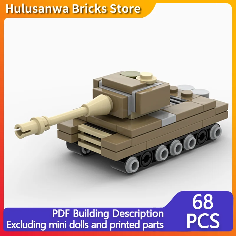 

Тигр I WW2 Военные танки Модель MOC Строительные кирпичи Военное оборудование Модульная технология Подарки Праздник Сборка Детские игрушки Костюм