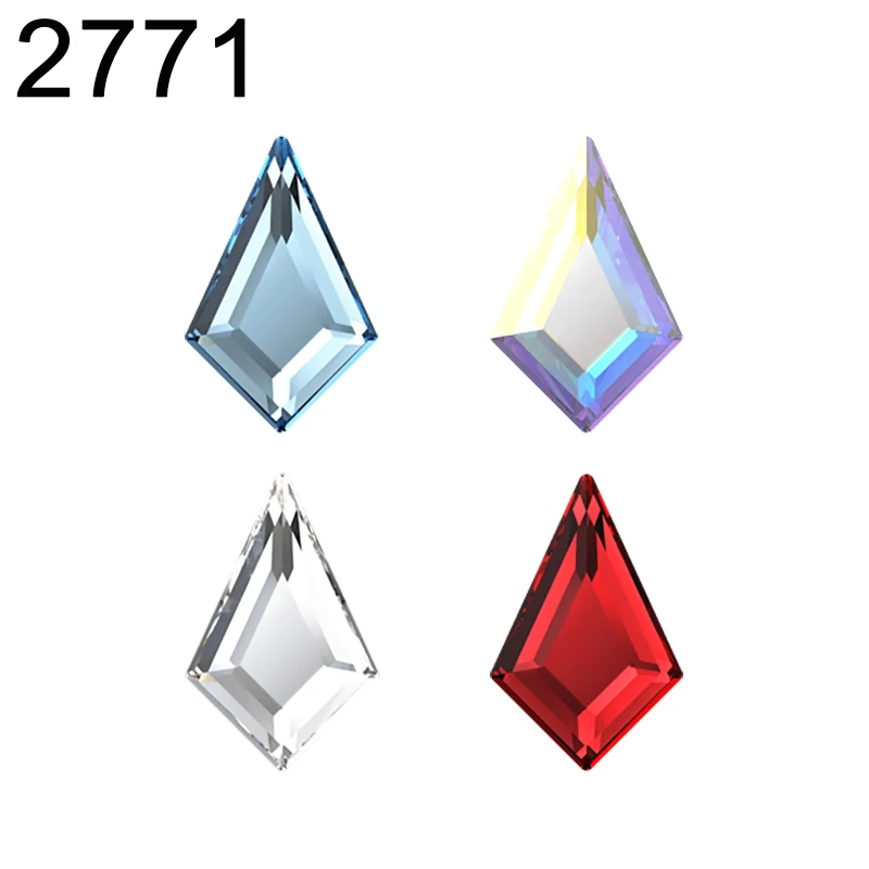 2771 Kite Flat Back No Hotfix Genuine Crystals from Austria Rhombus Rhinestone for Nail Art DIY Jewelry Clothing Bags Decorate