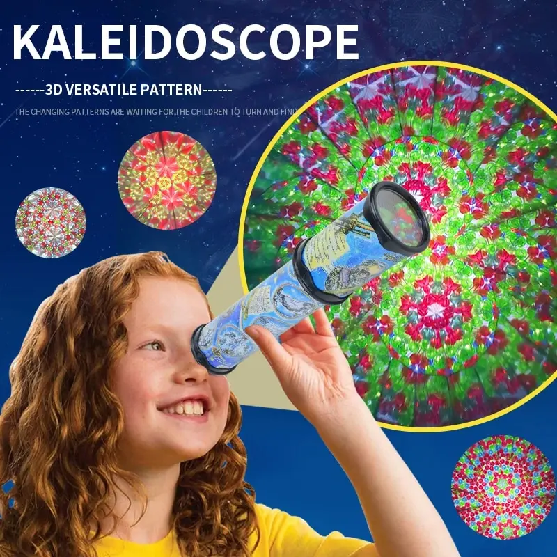 Magical Kaleidoscope For Kids,3D Versatile Pattern,Children Educational Science Toy,Birthday Party Return Gifts