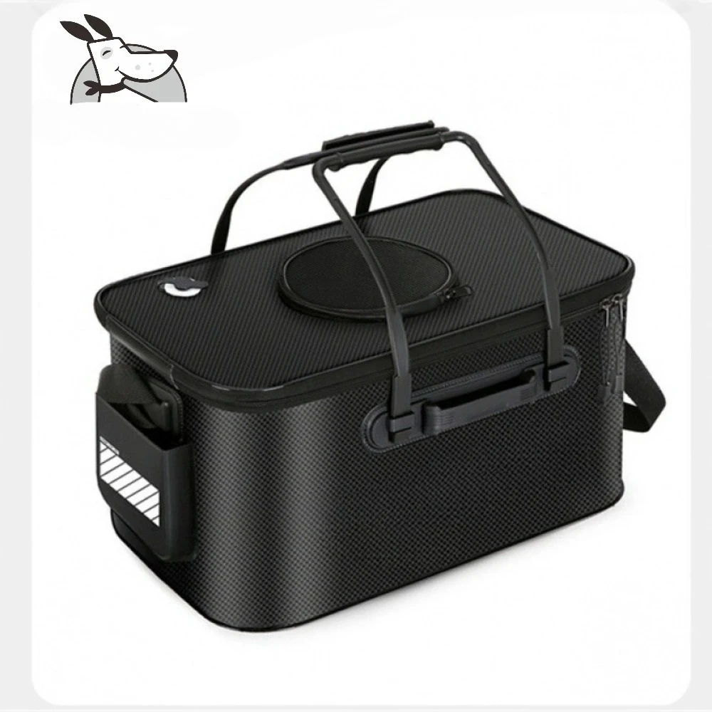 

Single shoulder fish bucket, foldable portable water tank, travel camping box, fishing gear