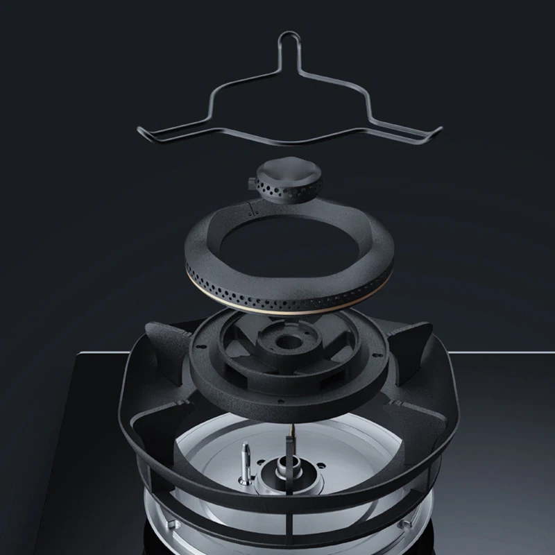 موقد غاز 5.0 كيلو وات - موقد منزلي أوتوماتيكي مع حريق شرسة، نطاق غاز طبيعي مدمج/طاولة ثنائي الغرض