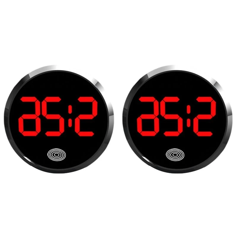 ABXN-2X Mini Digital Clock, Waterproof Small Digital Clock, Outdoor Timetable, Adhesive Car Accessories