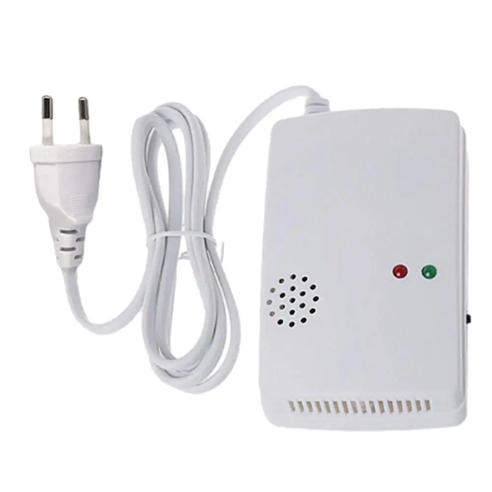 CORUI Combustible Gas Alarm Sensor Gas Leakage Detector EU Plug Standalone Natural/Liquefied Gas Leak Detector For Home Security