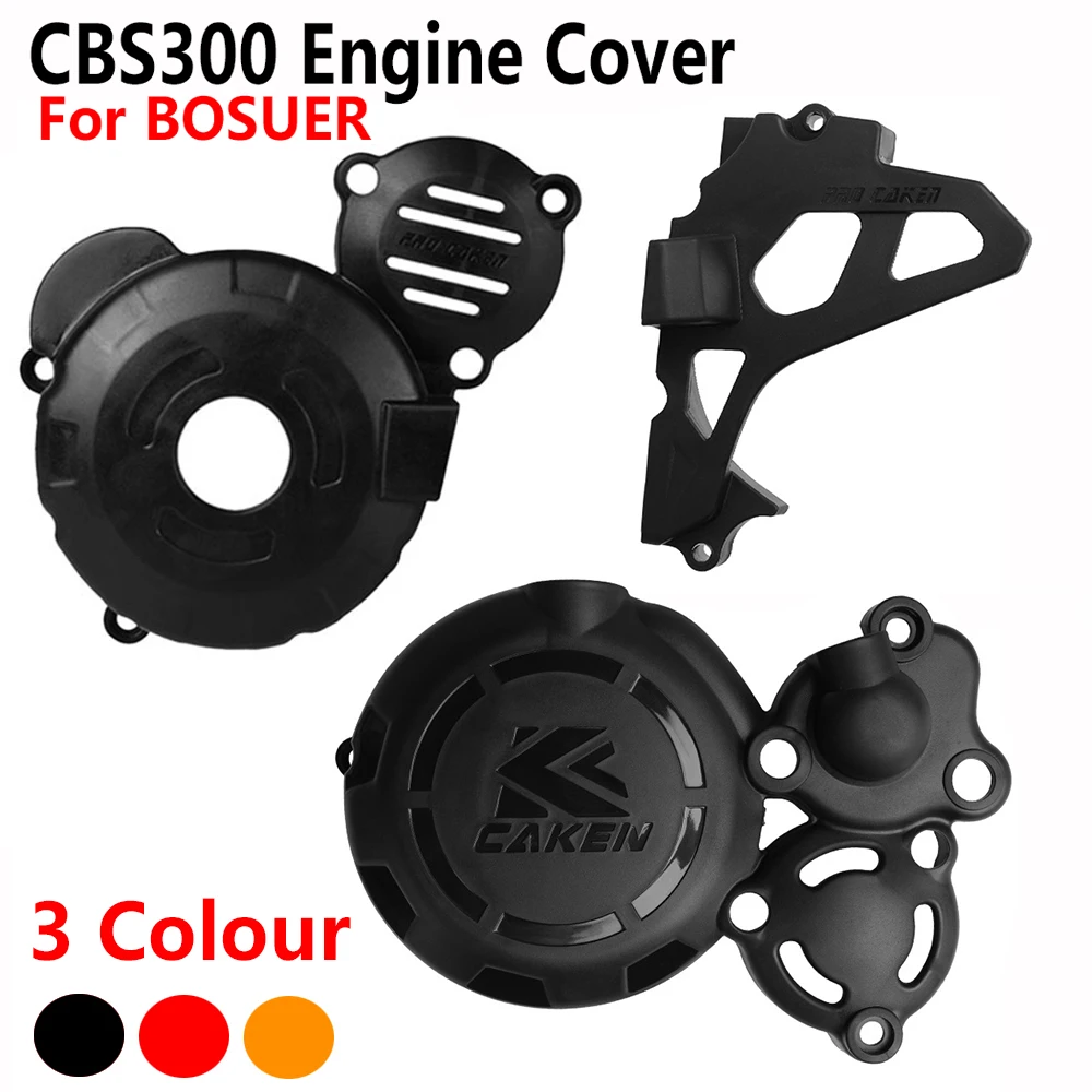 

Motocross Ignition Clutch Cover Guard Small Sprocket Gear Protector For Bosuer BSE M6 J1 X6 ZongShen 300cc CBS300 CBS 300