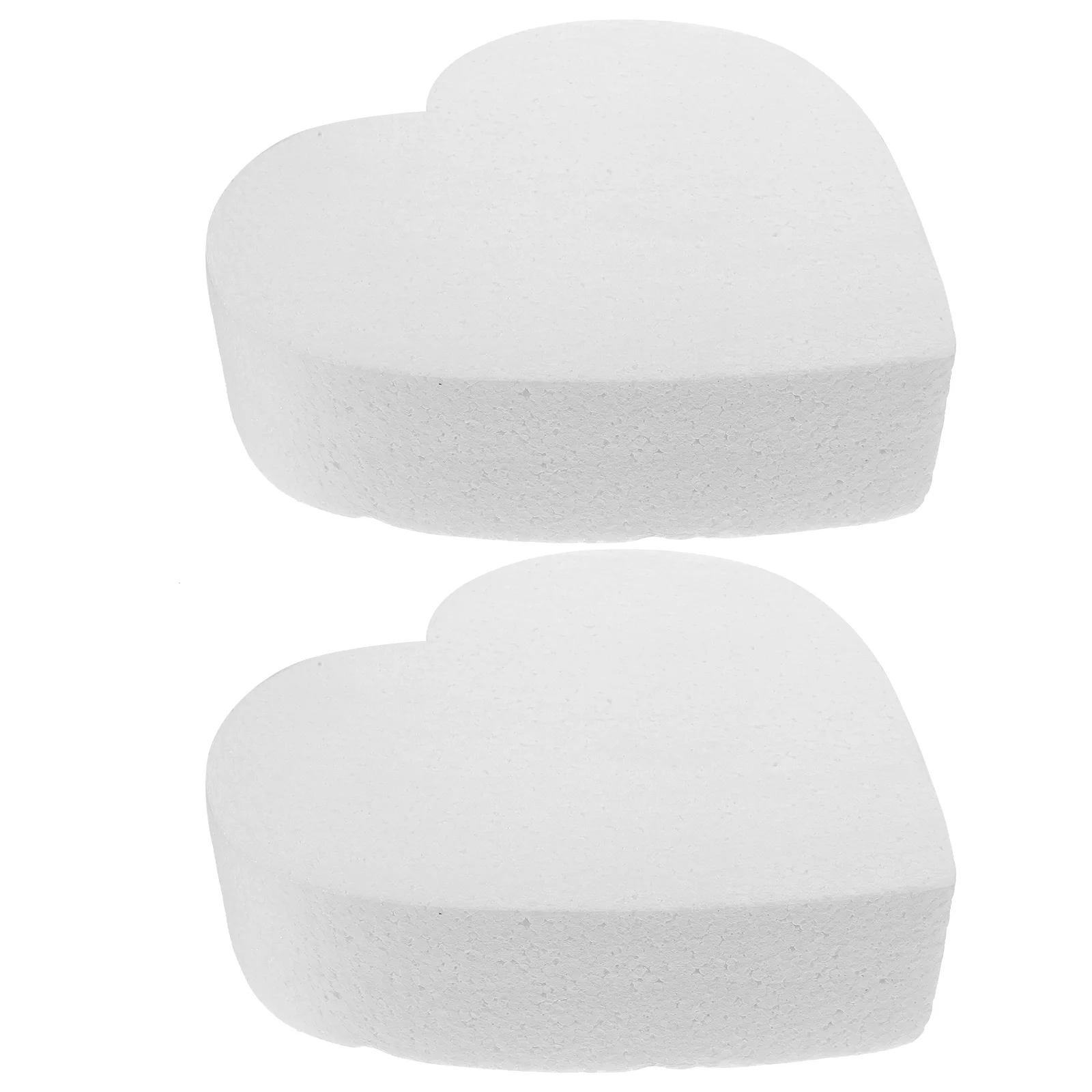 2 Pcs Bubble Cake DIY Model Rotating Stand Heart Foam Cream Lightweight Dummies Baking Decorating Practice