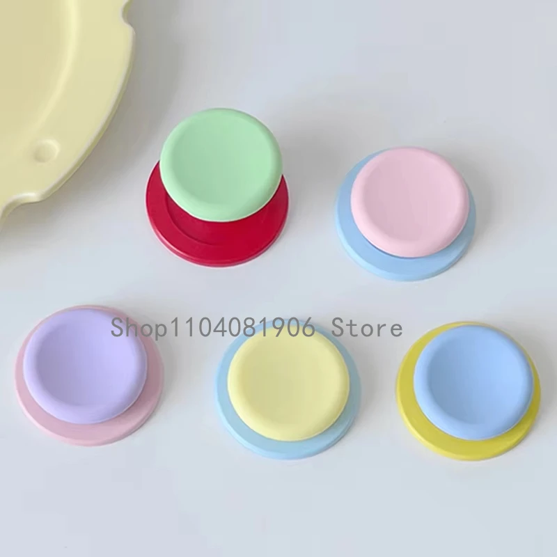 Cute Coloful Silicone Round Magnetic Holder Grip Tok Griptok Phone Stand Holder Support For iPhone 15 For Pad Magsafe Smart Tok