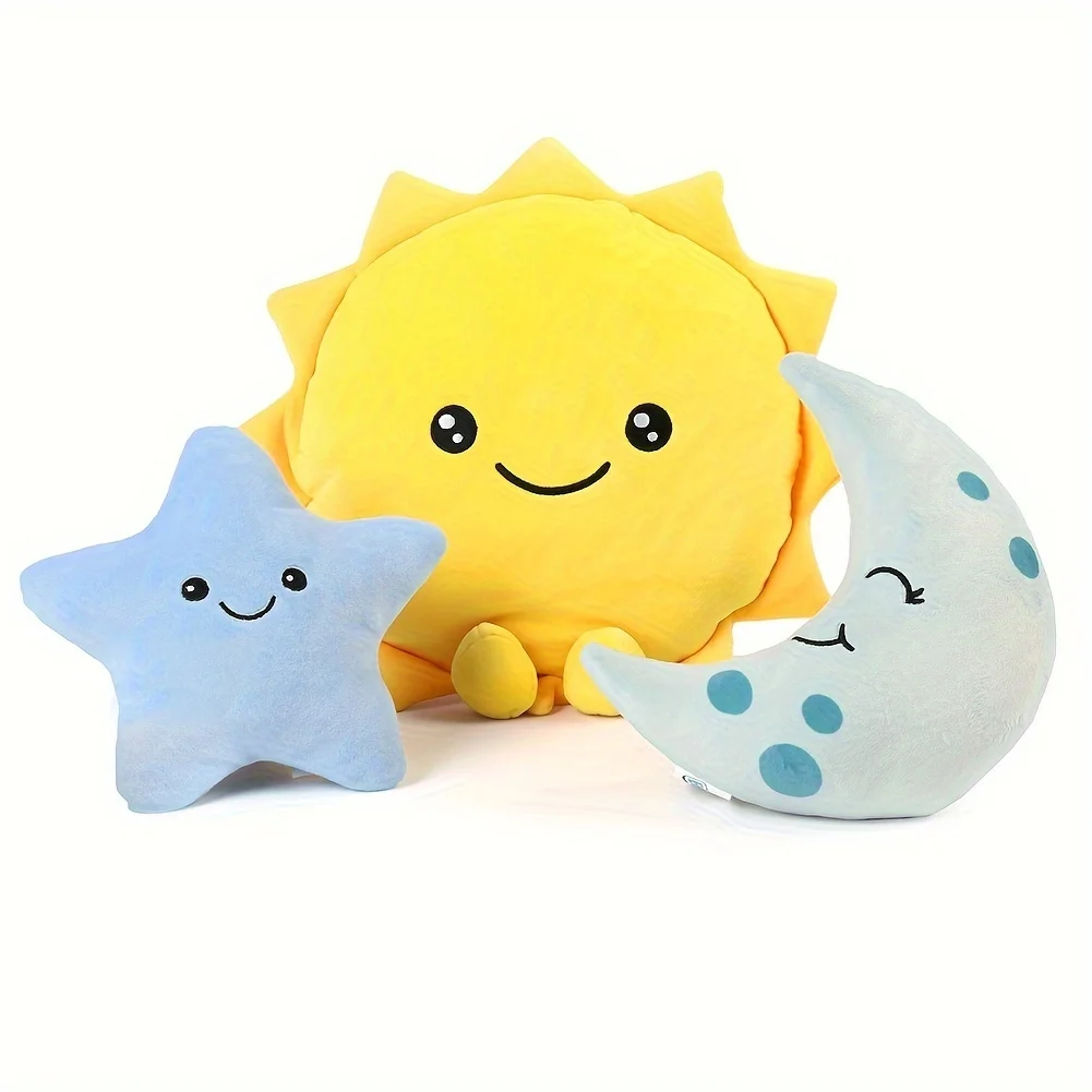 Benben Sun Toys Filled With Stars Moon, Cute Toy Bedroom Decoration Toys, Easter Basket Fillers, Fun Plush Pillows, Home