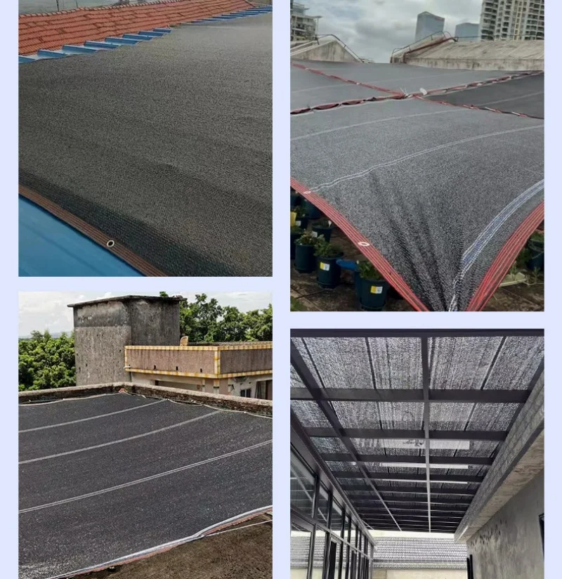 2026 Black Shade HDPE Sunblock Mesh Cover Taped Edge With Grommets Sun Net For Pergola Plants Greenhouse Gardens Patio Canopy