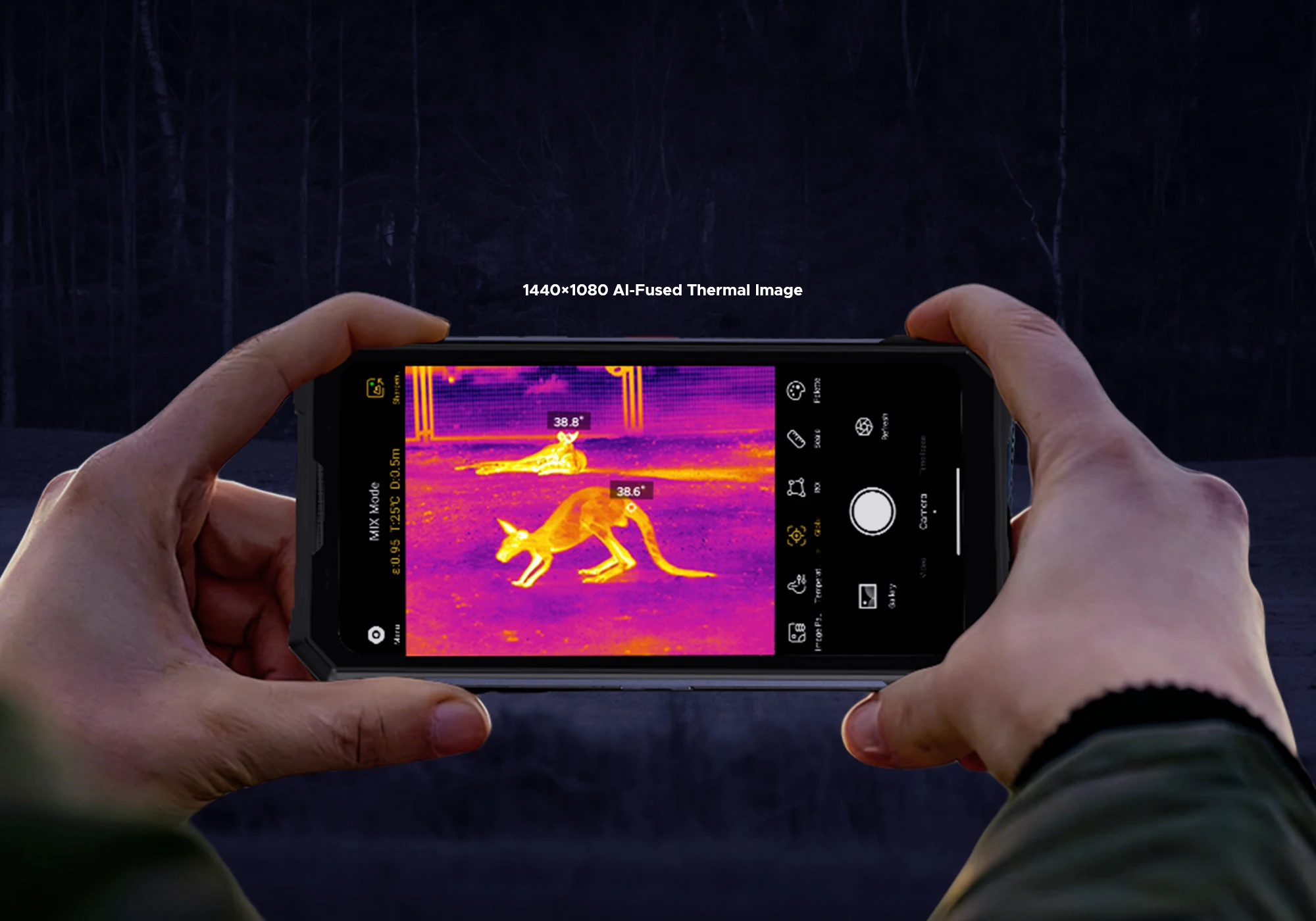 DOOGEE S300 Plus Thermal Imaging 5G Rugged Phone 6.78” FHD+120Hz 48GB+1TB Dimensity 8300 Octa-core 11000mAh Smartphon Android 16