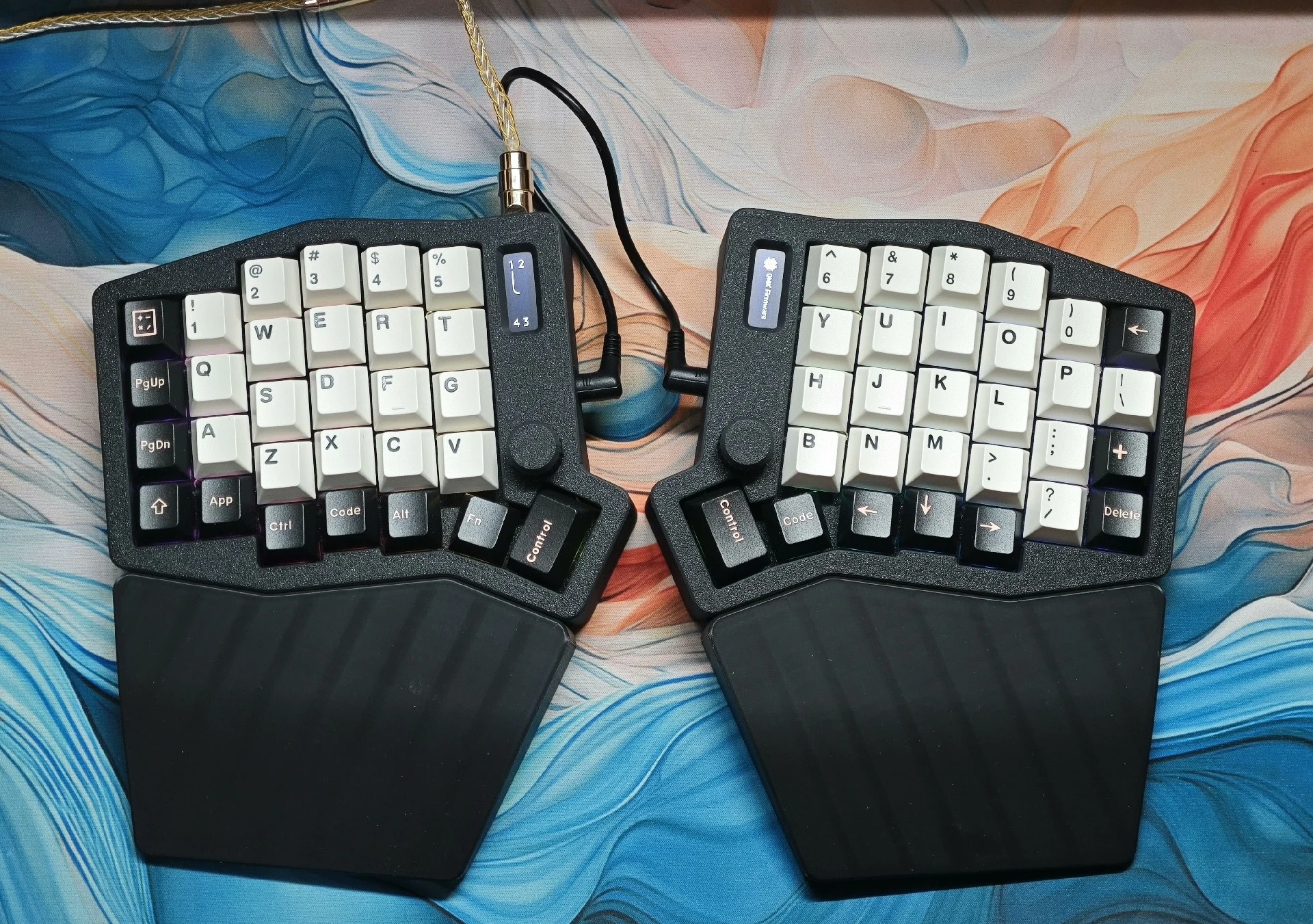 Imagem -03 - Sofle Rgb Kit de Teclado Dividido de Modo Único Personalização Rgb Impressão 3d Ergonomia Teclado com Fio Teclados Mecânicos para Jogos