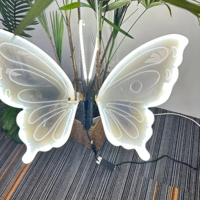 3D Christmas decorations lights office decorate with movement scenic garden lighting dynamic wings led butterfly lights