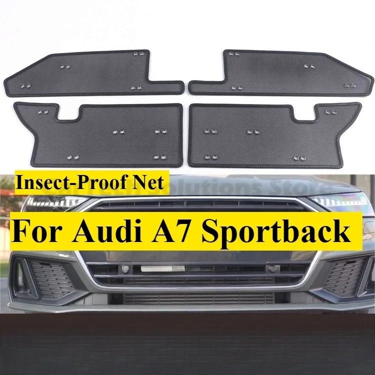 For Audi A7 Sportback Car Water Tank Middle Net, Anti-Insect Anti-Willow Wool Modified Net