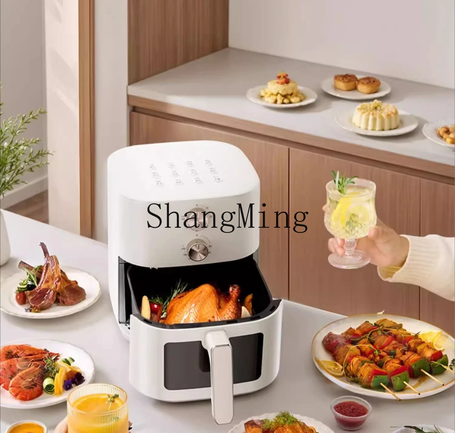 Forno friggitrice ad aria ZYY integrato per uso domestico di grande capacità tre in uno