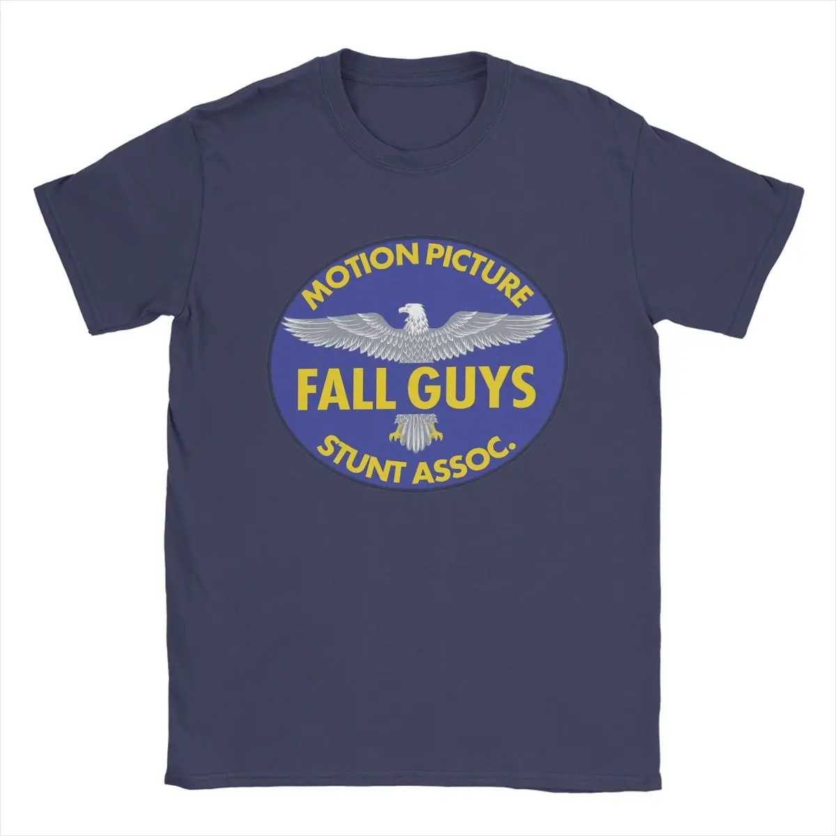 Men T-Shirt Fall Guy Stunt Association Funny Pure Cotton Tee Shirt Short Sleeve T Shirt Round Collar Clothing Plus Size