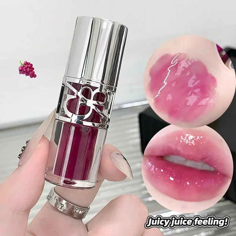 Transparent Moisturizing Lip Gloss Hydrating Drying Lips Mirror Lipstick Makeup Crystal Lip Oil Mirror Lip Glaze Tinted Plumper