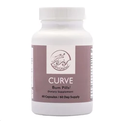 Curved Hip Enhancement Pill - Bum Booty Pill is suitable for larger buttocks. 60 easy to swallow capsules for quick effect