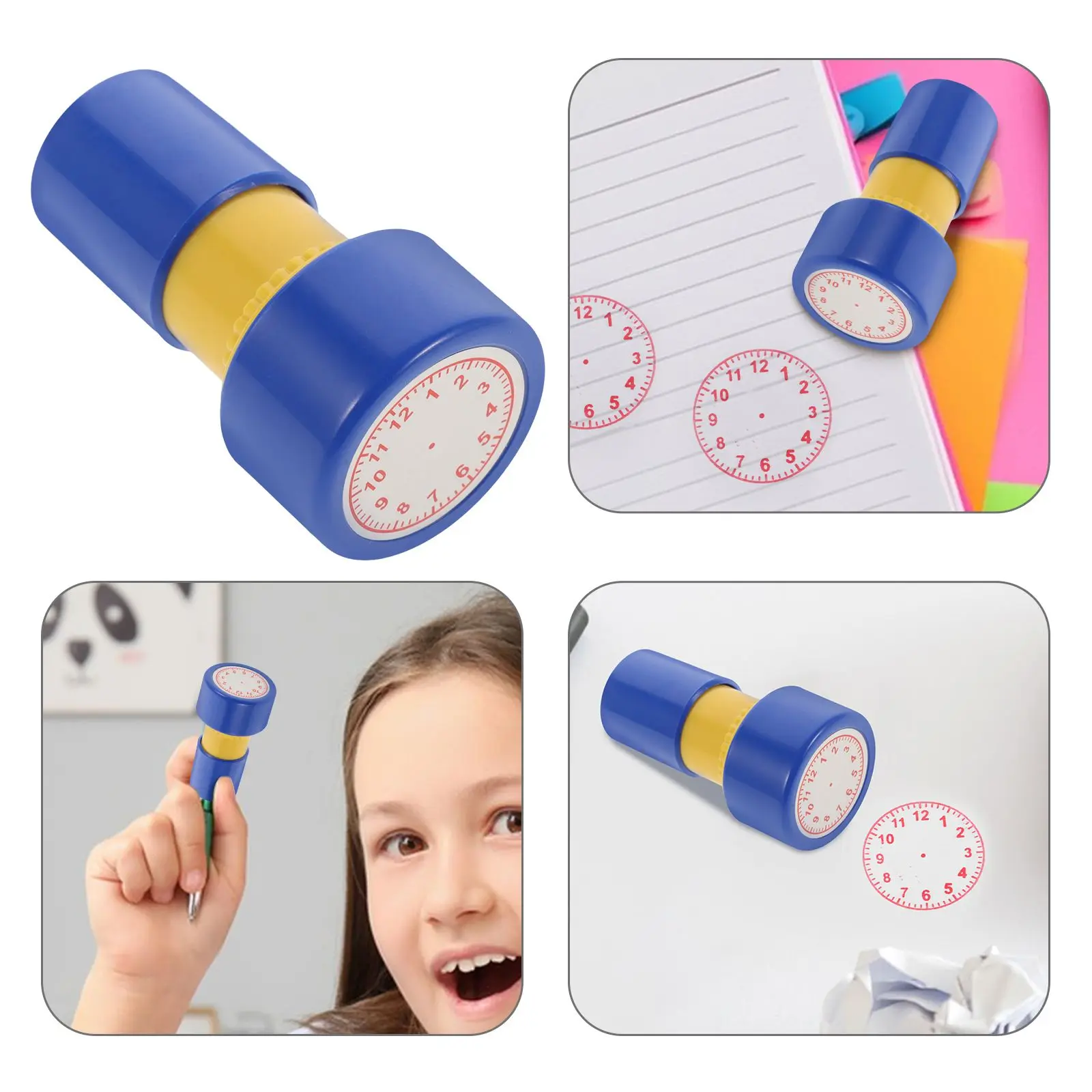 Zeitplansstempel für Klassenzimmer, Kinder, Lehrmittel, Kunststoffstempel für Kinder, Studenten