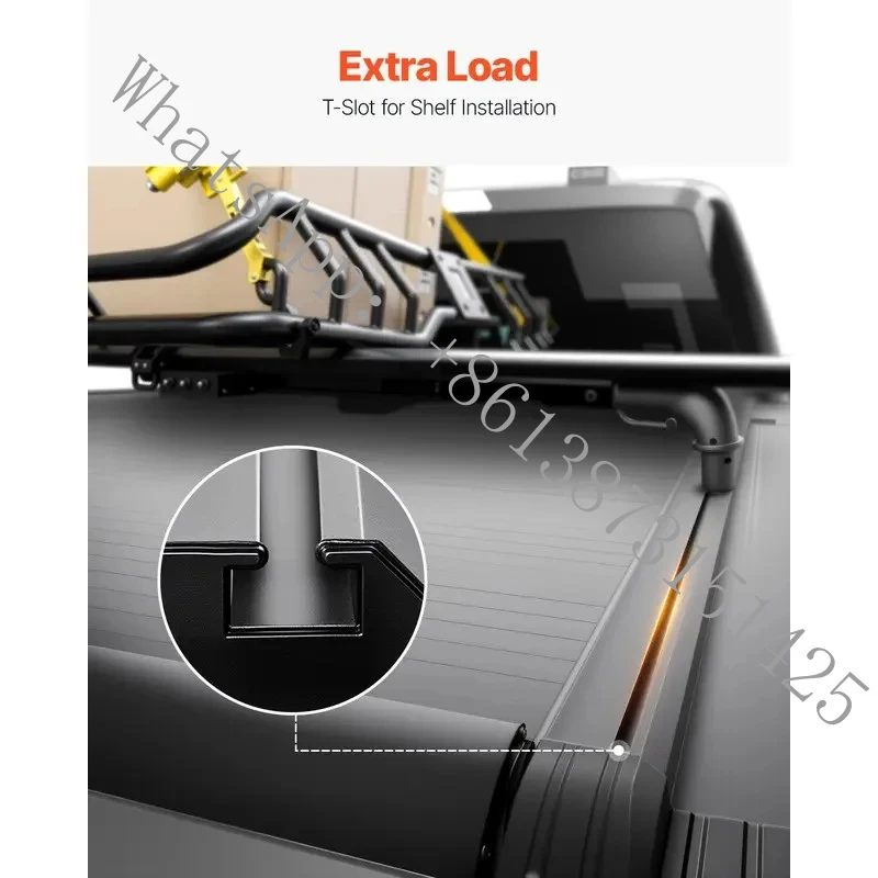 

Подходящая для Ford Ranger выдвижная водонепроницаемая крышка кузова из алюминиевого сплава с замком, гарантия 3 года