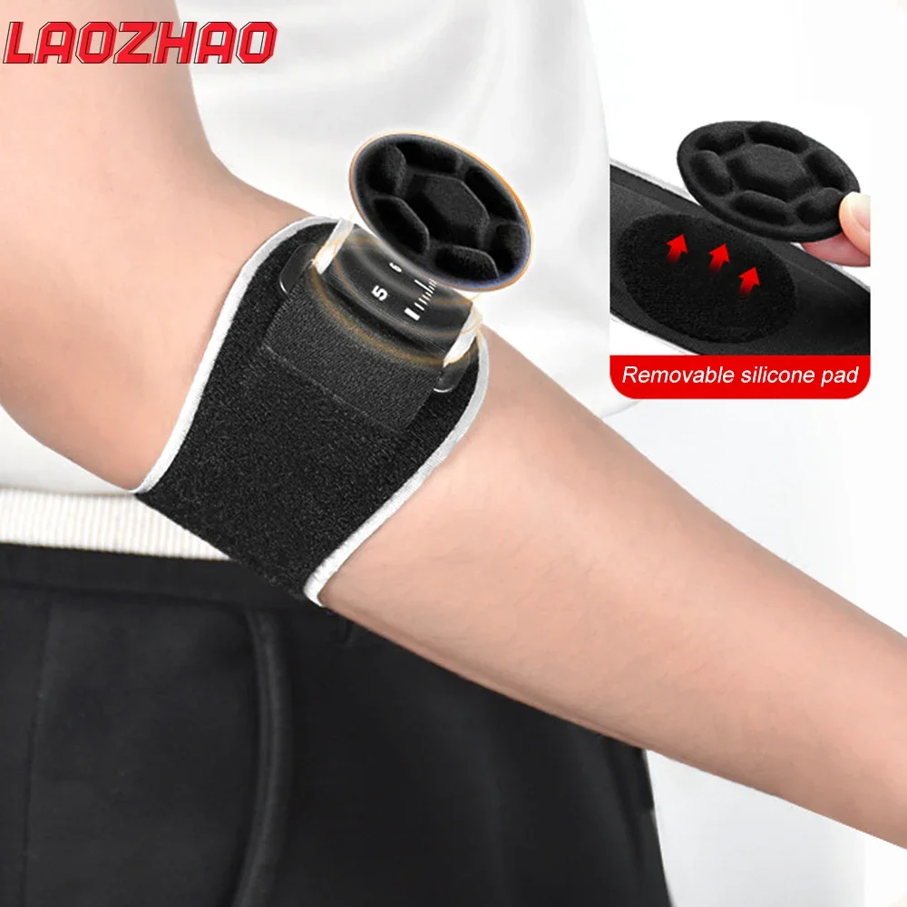 1PCS Elbow Brace for Tennis Elbow Relief with Removebale Pad,Adjustable & Comfortable Golfers Elbow Brace Straps for Women Men