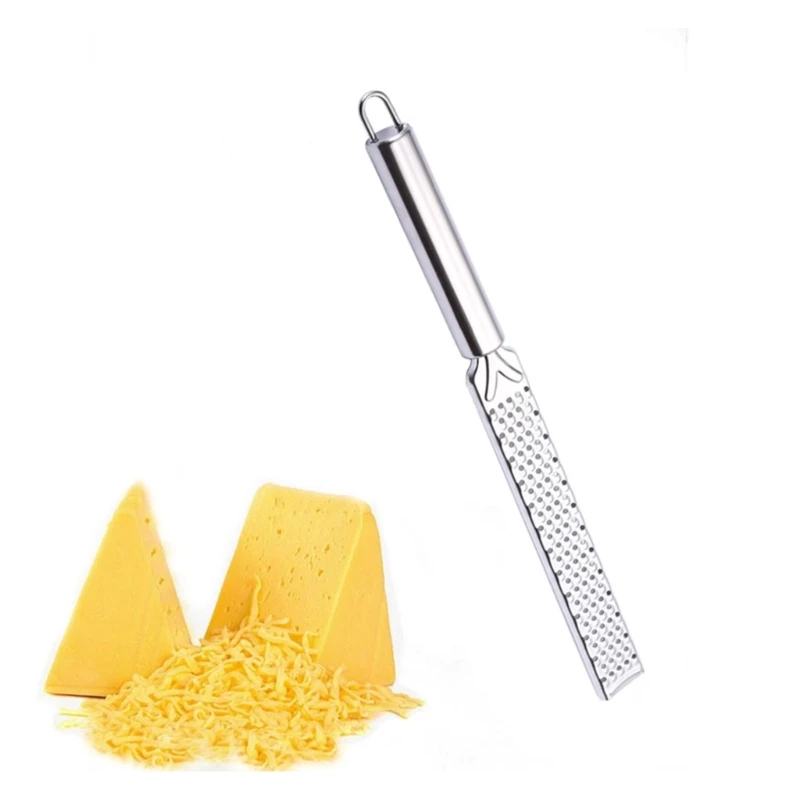 Lemon Zester Cheese Grater for Parmesan Cheese Lemon Garlic Nutmegs Vegetables Fruit Stainless Steel Zester Grater drop ship